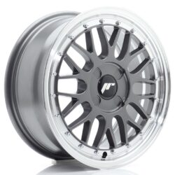 Janta aliaj 16" JR Wheels JR23 16x7 ET20-45 4H BLANK Hyper Gray w/ Machined Lip