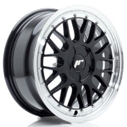 Janta aliaj 16" JR Wheels JR23 16x7 ET20-45 5H BLANK Gloss Black w/ Machined Lip