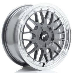 Janta aliaj 16" JR Wheels JR23 16x7 ET20-45 5H BLANK Hyper Gray w/ Machined Lip