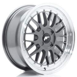 Janta aliaj 17" JR Wheels JR23 17x7,5 ET20-40 4H BLANK Hyper Gray w/ Machined Lip