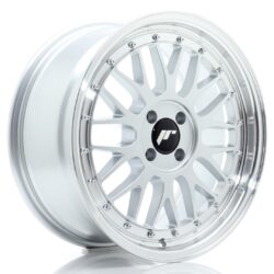 Janta aliaj 17" JR Wheels JR23 17x8 ET35 4x100 Hyper Silver w/ Machined Lip