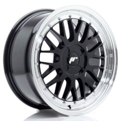 Janta aliaj 17" JR Wheels JR23 17x8 ET20-45 4H BLANK Gloss Black w/ Machined Lip