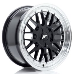 Janta aliaj 17" JR Wheels JR23 17x8 ET20-45 5H BLANK Gloss Black w/ Machined Lip