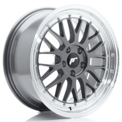 Janta aliaj 18" JR Wheels JR23 18x8 ET40 5x112 Hyper Gray w/ Machined Lip