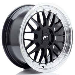 Janta aliaj 18" JR Wheels JR23 18x8 ET20-42 4H BLANK Gloss Black w/ Machined Lip
