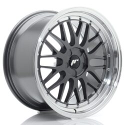 Janta aliaj 19'' JR Wheels JR23 19x10 ET20-51 5H BLANK Hyper Gray w/ Machined Lip