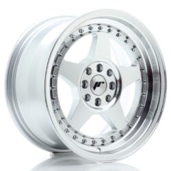 Janta aliaj 16" JR Wheels JR6 16x8 ET25 4x100/108 Silver Machined Face
