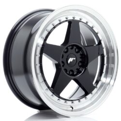 Janta aliaj 18" JR Wheels JR6 18x8,5 ET22 5x114,3/120 Gloss Black w/ Machined Lip