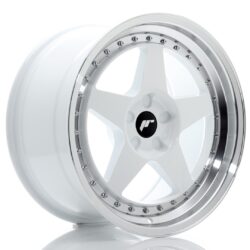 Janta aliaj 18" JR Wheels JR6 18x9,5 ET20-40 5H BLANK White w/ Machined Lip
