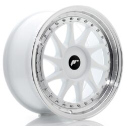 Janta aliaj 17" JR Wheels JR26 17x8 ET20-35 BLANK White w/ Machined Lip