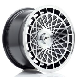 Janta aliaj 15'' JR Wheels JR14 15x8 ET15-25 BLANK Gloss Black Machined Face