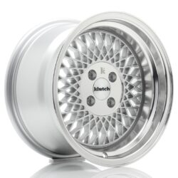 Janta aliaj 15'' Klutch SL1 15x8,5 ET17 4x100 Silver w/ Machined Lip