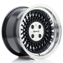 Janta aliaj 15'' Klutch SL1 15x8,5 ET17 4x100 Gloss Black w/ Machined Lip