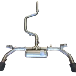 Toba sport REMUS sistem GPF-Back pentru VW Golf 8 CD Resonated | 2x 102mm Carbon Tips (#1)