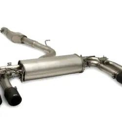 Toba sport REMUS sistem GPF-Back pentru VW T-Roc A1 R Racing Rear Silencer | 4x 100mm Titanium Black Tips