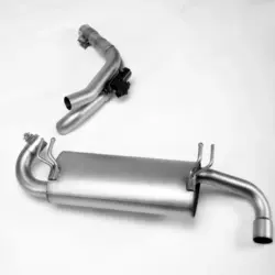 Toba sport REMUS set pentru Suzuki Jimny Connection Tube | 102mm Black Chrome Straight Cut Tip (#2)