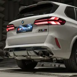 Toba sport REMUS sistem pentru BMW X5M F95 LCI Racing | 4x 102mm Chrome Straight Cut Tips