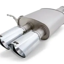 Toba sport REMUS sistem Axle-Back pentru Cooper S F56/F57 Facelift & John Cooper Works F56/F57 Facelift Racing Sport Silencer + Connection Tube | 2x 102mm Black Chrome Rolled Edge Tips