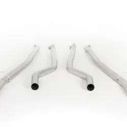 Alternative view of Toba sport REMUS set pentru BMW M5 F90 Decat Pipe + Racing Sport Silencer | 4x 102mm Black Chrome Straight Cut Tips