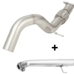 Alternative view of Toba sport REMUS sistem GPF-Back pentru HONDA Civic Type-R FL5 Racing Non-Resonated + Racing Sport Silencer | GT Titanium Scotched Tip + Standard Tip