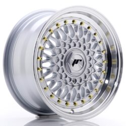 Janta aliaj 15'' JR Wheels JR9 15x7 ET20 4x100/108 Silver w/ Machined Lip