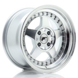 Janta aliaj 15'' JR Wheels JR6 15x8 ET15 4x100 Silver Machined Face